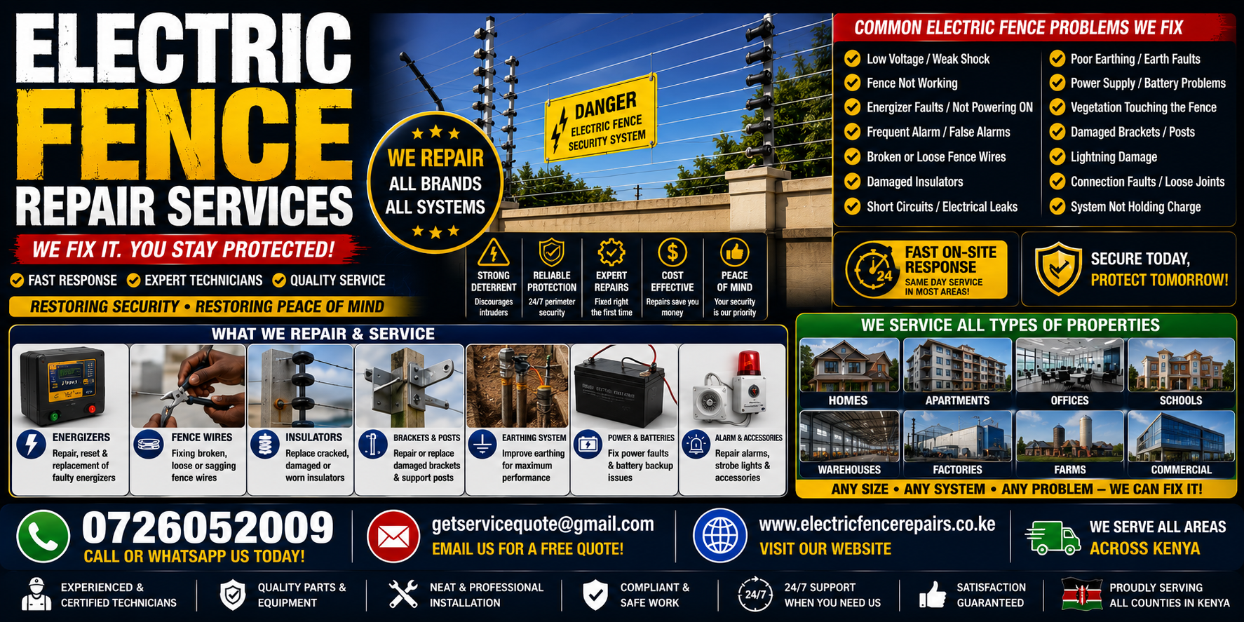 Electric Fence Repair Services